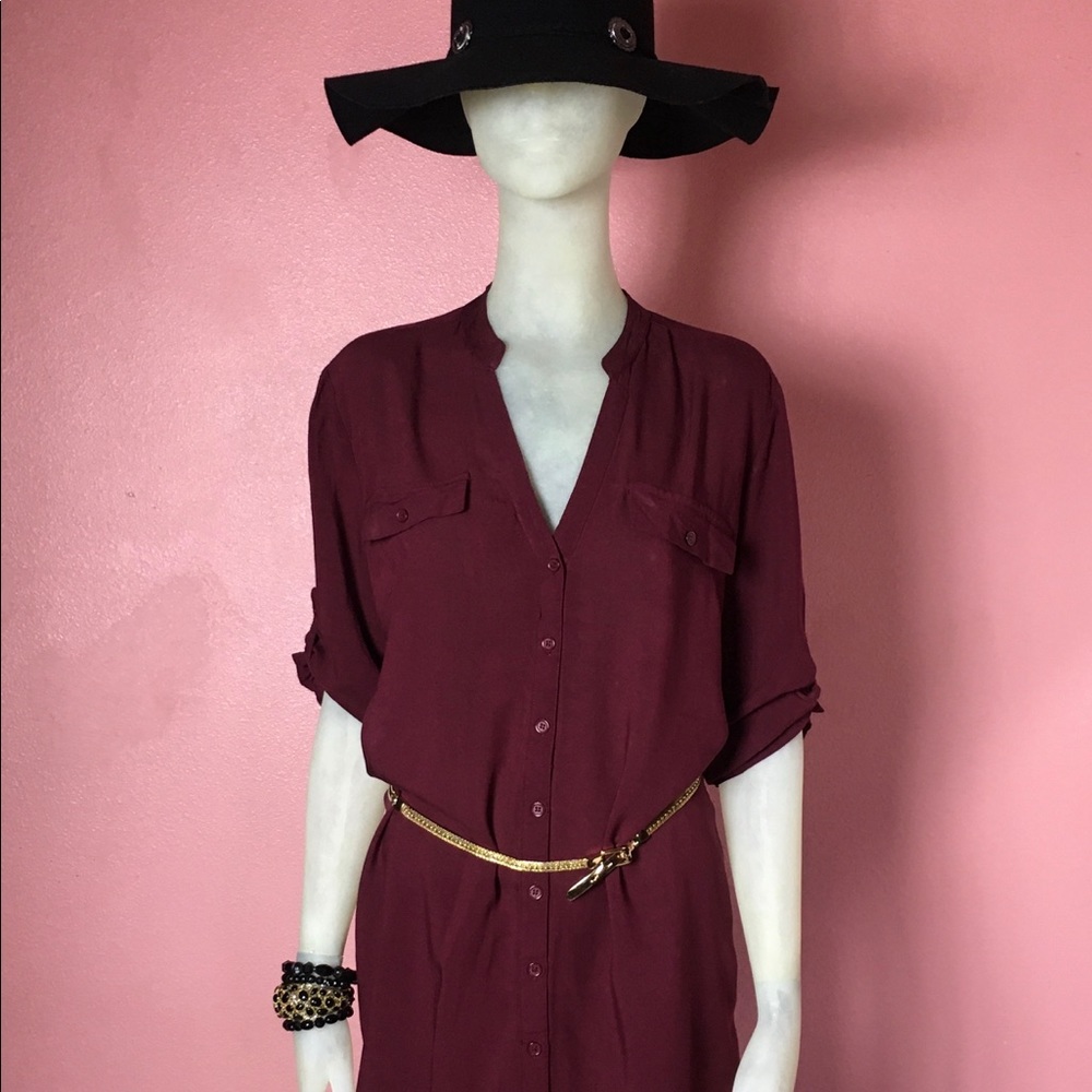 Long sleeve Button Down dress
